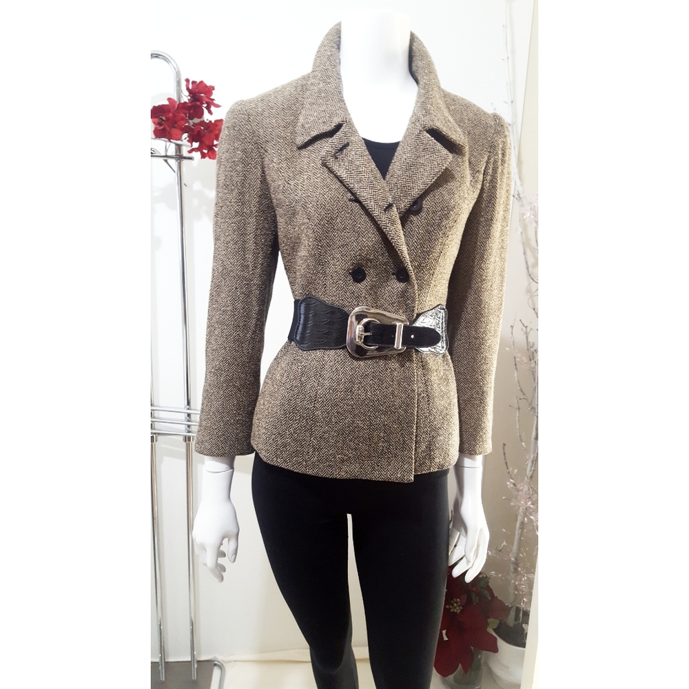 90's-Y2K Talbots🔥Classic Textured Short Blazer/Jacket